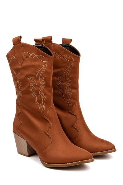 derithy Valencia Boots-tan Suede-bls5100