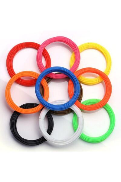 Fortor 10 Renk Flament Toplam 50 Metre Vakumlu Ambalaj