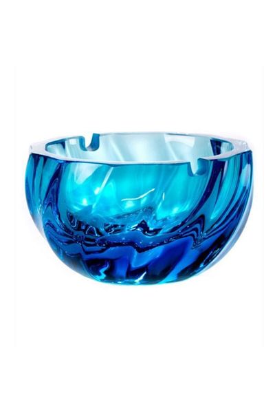 Paşabahçe Turquoise Glass Ashtray 10.5cm