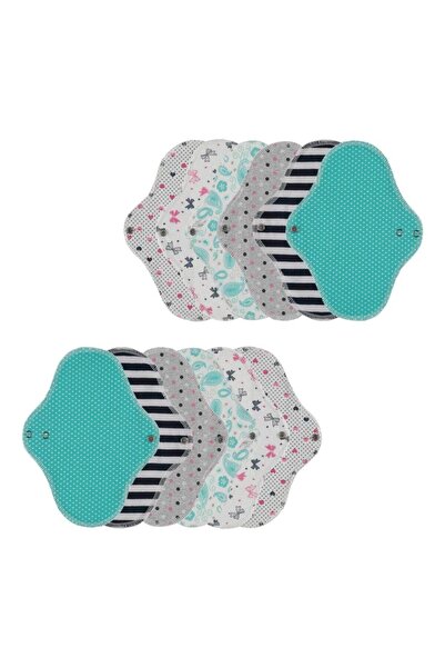 Genel Markalar Doğal Yıkanabilir Kadın Pedi 12'li [normal]