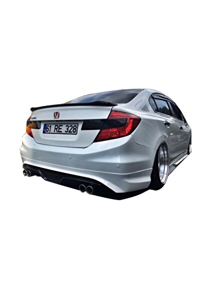 Genel Markalar Honda Civic Fb7 (2012-2016) Custom Arka Tampon Eki - Difüzör (plastik)