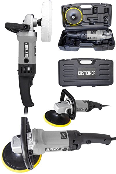 STEİNER Germany Technology 3000 Watt Profesyonel Devir Ayarlı Pasta Cila Polisaj Makinesi Gri