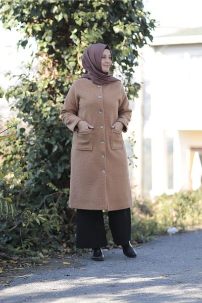 Zey&Ka Butik Plus Size Italy Premium Buttoned Wear Off Jacket Cap
