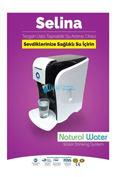 Nw Natural Water Selina Tezgah Üstü Taşınabilir Atığı Olmayan Su Arıtma Cihazı