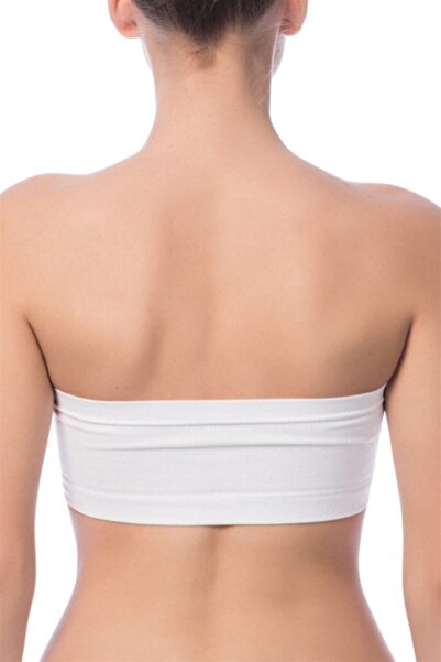 LIAS GROUP Taktel Seamless White Women's Bustier - Sports and Daily Use