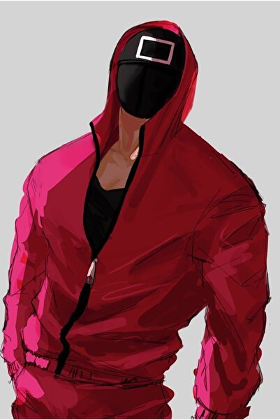 hediyeniburadabul Hbb Squid Game Design Tablou din lemn