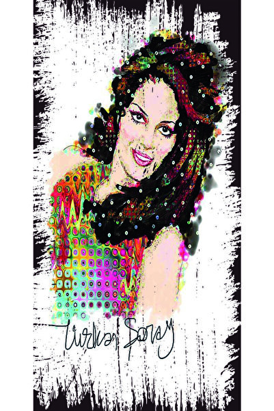 hediyeniburadabul Ξύλινη αφίσα σχεδιασμού της Τουρκικής Κινηματογραφίας Yeşil...