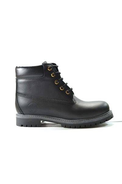 Riverland R.03 Genuine Leather Men's Black Boots