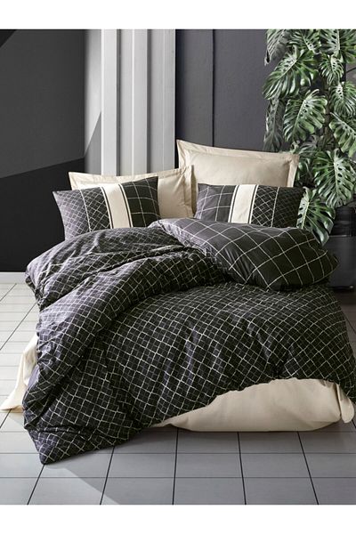 Cotton Box Σετ Παπλωματοθήκη Dark Single Antre Beige