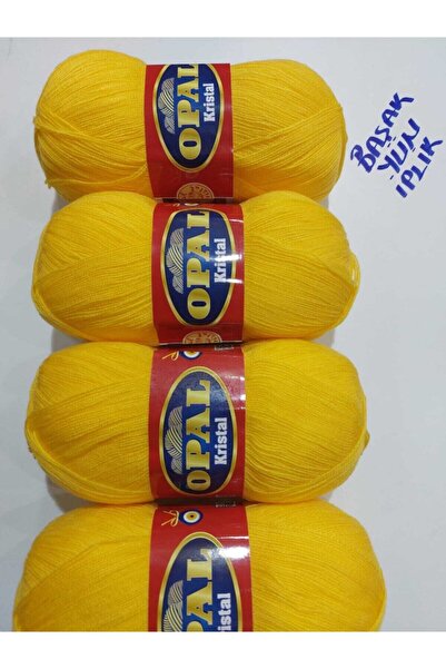 OPAL [4 Adet] Lif Ipi 100 Gr 475 Metre Sarı Renk .tığ Numarası Dantel Serisi ...