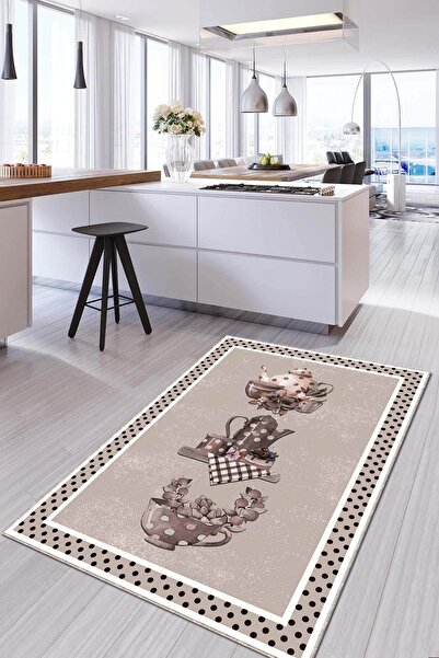 Viva Weaver's Makinede Yıkanabilir Kaymaz Tabanlı Mutfak Halısı Ar797