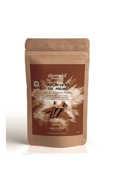 Dermokil Dermokıl Nat.Skin 200ml Powder Peeling - Cinnamon and Bristle Foot Cream