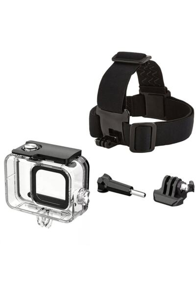 Gplus Gopro Hero 13 Hero 12 11 Black Uyumlu Su Geçirmez Housing Muhafaza Ve Kafa Bandı 4 Parça Set Go209
