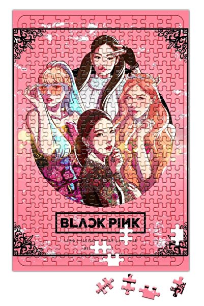 Baskı Dükkanı أحجية بلاك بينك جيسو جيني روزي ليزا مكونة من 240 قطعة