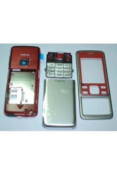 Nostaljik Nokia 6300 Kasa Kapak Ve Tuş Kırmızı