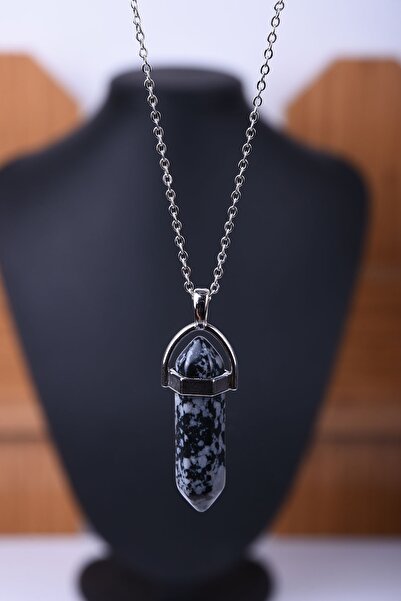 Taşmeran قلادة أظافر من حجر السج الطبيعي Tky0027