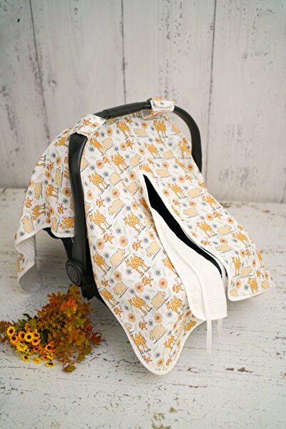 JUNİPERUS Camel Çok Amaçlı Çift Yönlü Müslin Puset Örtüsü