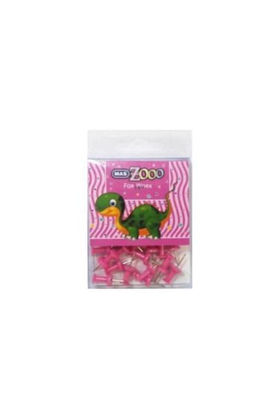Mas Zoo Colorful Map Nail Pink in Transparent Box
