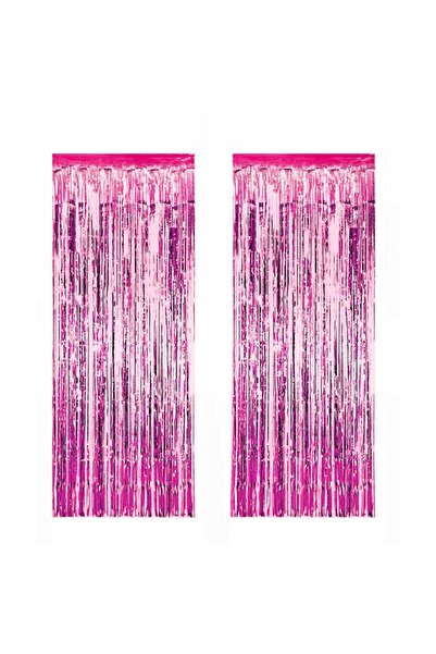 PartylandTR Metalize Pembe Arka Fon Perde