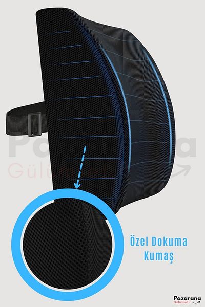 AnkaWood Orthopedic Back Cushion - Chair Pillow, Seat Waist Cushion