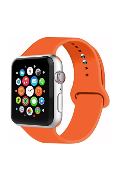 NovStrap Apple Watch 2 3 4 5 6 Se 7 Seri 41 Mm 40 Mm 38 Mm Uyumlu Silikon Kor...