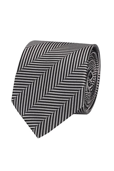 Esgue Γραβάτα μαύρου χρώματος με σχέδιο 7 εκ