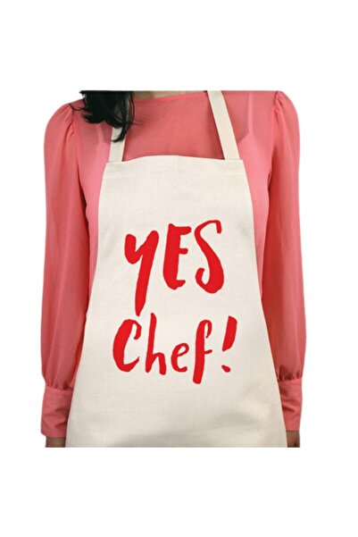 ART HEDİYE مريلة مطبخ قابلة للغسل بطباعة دائمة وطارد للماء من Yes Chef