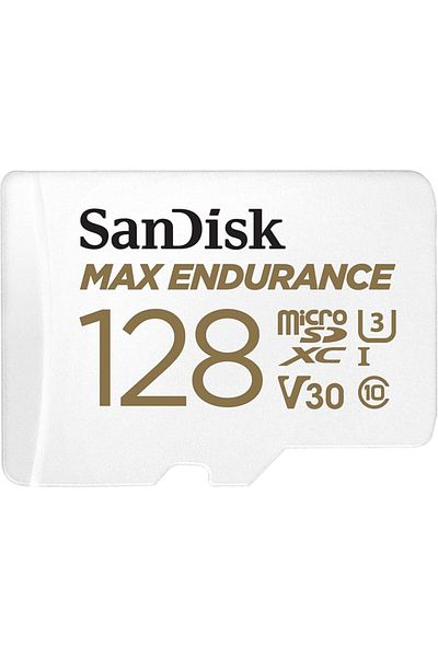 SanDisk بطاقة ذاكرة Max Endurance بسعة 128 جيجابايت - Sdsqqvr-128g-gn6ıa Micro Sdxc K10 V30 بسرعة 100/40 ميجابايت/ثانية