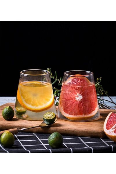 Senin Dükkanın Pack of 2 Borosilicate Magnolia Presentation Glass 300 Ml