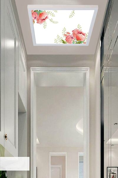 Gökyüzü Panel Koridor Avize Kılas Desenli Led Lamba 40w Led Avize