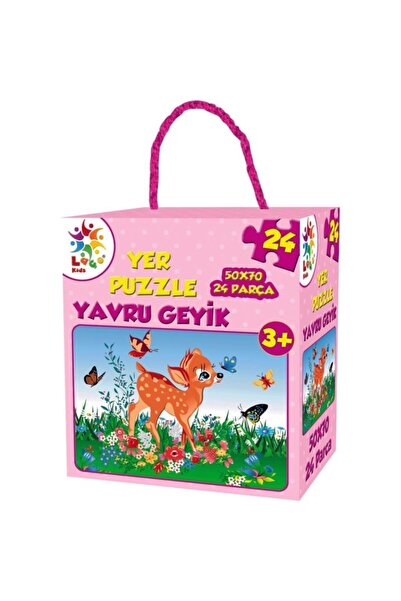 LAÇO Yavru Geyik 24 Parça Yer Puzzle Lcyer