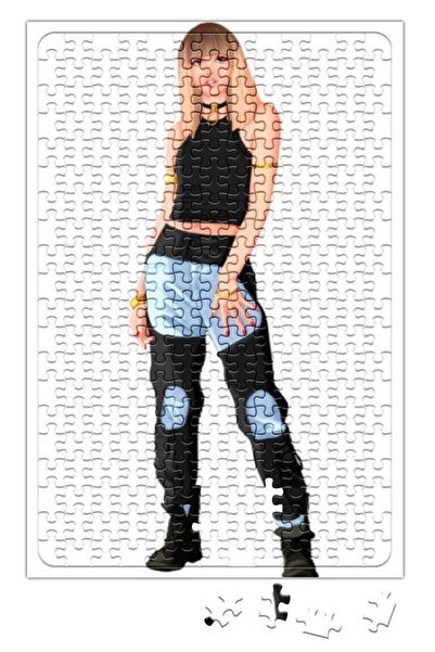 Baskı Dükkanı أحجية ليزا باللون الأسود والوردي مكونة من 240 قطعة