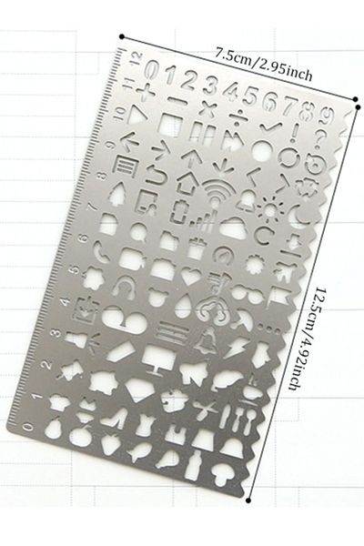 Artscholar Journal Notebook Drawing Template - Metal - 13x8 Cm