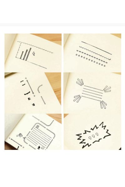 Artscholar Journal Notebook Drawing Template - Metal - 13x8 Cm