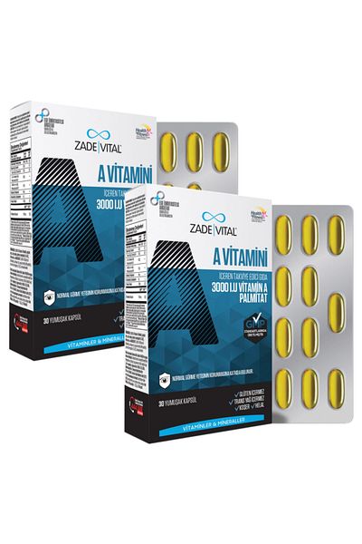 Zade Vital Vitamin A (2 Boxes) 60 Capsules