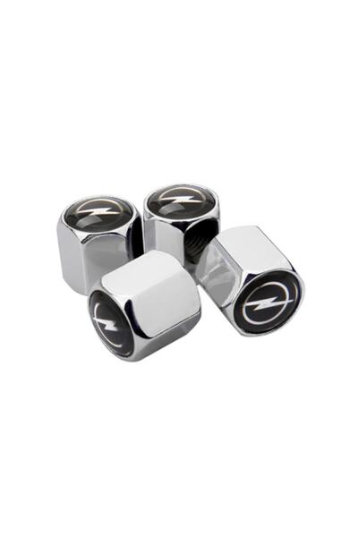 GARDENAUTO أوبل ميريفا غطاء صمام معدني كروم 4 قطع