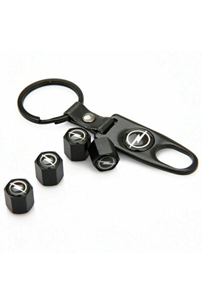 GARDENAUTO Opel Corsa D Stainless Steel Valve Cover and Keychain Set