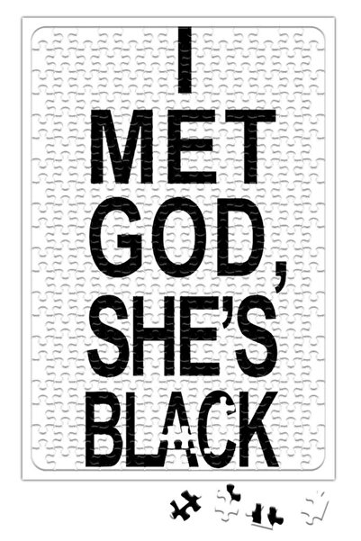 Baskı Dükkanı لقد قابلت الله، إنها أحجية سوداء مكونة من 240 قطعة