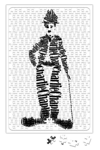 Baskı Dükkanı لغز تشارلي شابلن 240 قطعة بانوراما