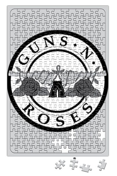 Baskı Dükkanı Guns And Roses Puzzle 240 Piece Jigsaw