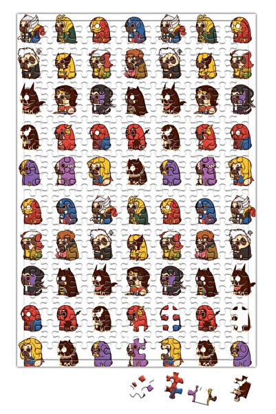 Baskı Dükkanı لغز سوبر هيرو الصلصال 240 قطعة بانوراما