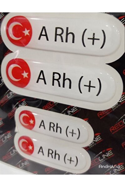 3M Damla Kan Grubu Sticker Beyaz 4 Adet Hediyeli A Rh Pozitif