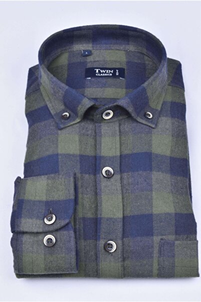 TWINLION 210-176-177 قميص شتوي منقوش مزدوج