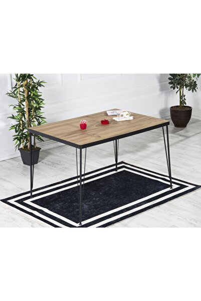 AVVİO Beren Yemek Masası Takımı-mutfak Masası Takımı-akça 80x120 Oval Kenar