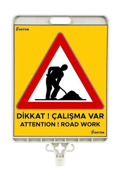 Üstün Dikdortgen Levha Yolda Çalışma Var