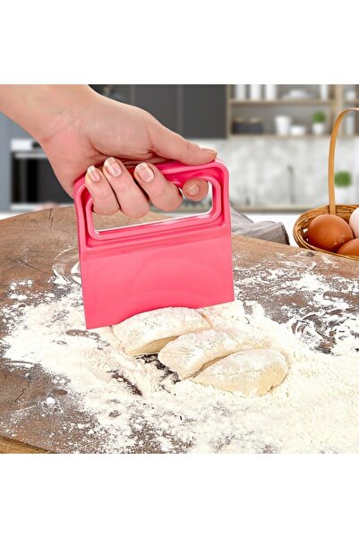 Genel Markalar SAPLI HAMUR KESİCİ - KAZIYICI PLASTİK SPATULA (5067)