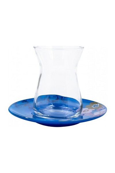 Karaca Spring Blue 6-Person Tea Set