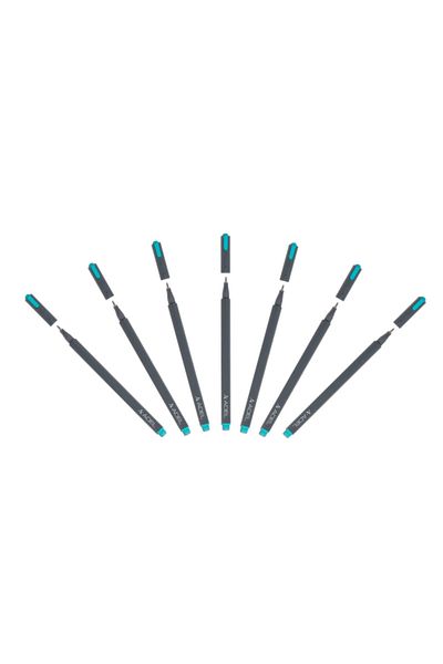 Adel Fineliner, 0.4, Blue, 7 pcs