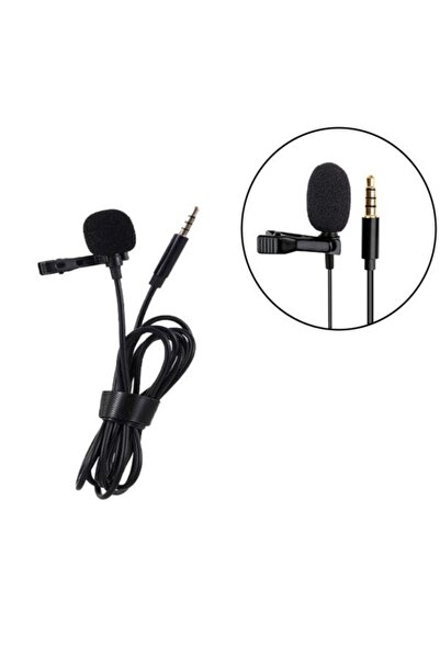 ithalattan Yaka Mikrofon 3.5 Aux Girişli Universal