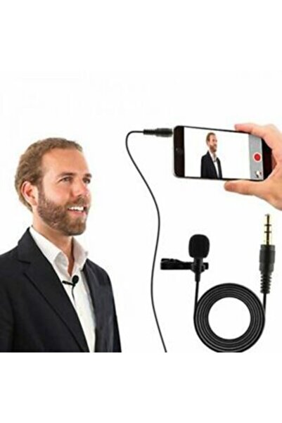 ithalattan Yaka Mikrofon 3.5 Aux Girişli Universal